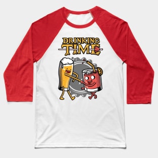 Drinking Time Baseball T-Shirt